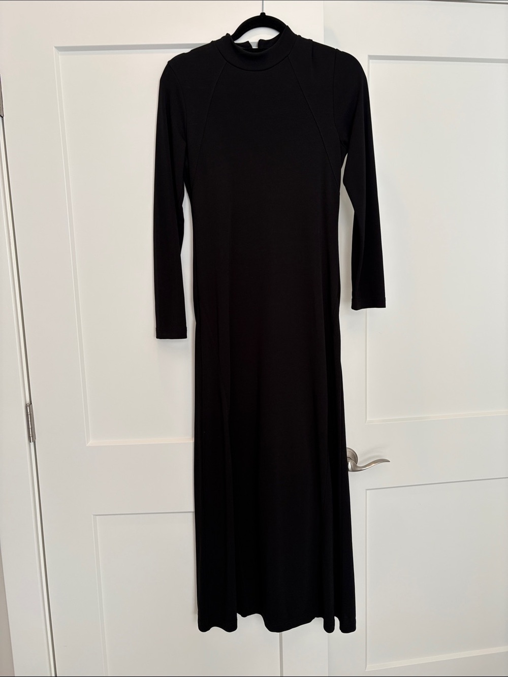 Liz Claiborne Vintage Black Long Sleeve Mock Neck Maxi Size small